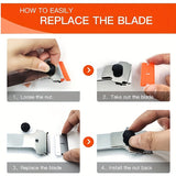 Long Handle Stainless Steel Scraper – Multi-Purpose Glass, Paint & Sticker Removal Tool with Replaceable Blade