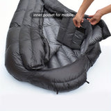 NNETM Winter Down Sleeping Bag Zipper Closure