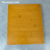 NNETM Bamboo  Bedside Table with Open Shelves - Tawny