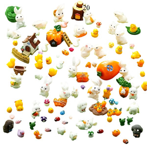 NNETM Mini Easter Bunnies, Ducks, and Carrot Ornaments (20pcs)