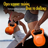 NNETM 1pc 15lbs Kettlebell for Fitness and Strength Training