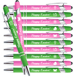 NNETM 10pcs Happy Easter Engraved Ballpoint Pens