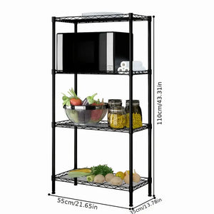 NNETM Heavy-Duty Metal Kitchen Storage Rack