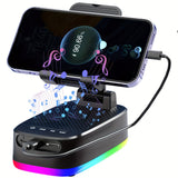 NNETM 6W Wireless Bluetooth Speaker with Phone Holder – RGB Lights & Power Bank