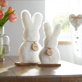 NNETM 2pcs Fluffy Bunny Easter Decoration Set