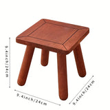 NNETM Vintage Red Sandalwood Small Wooden Stool