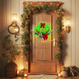 NNETM Radiant Festivity: LED-Lit Artificial Christmas Wreath