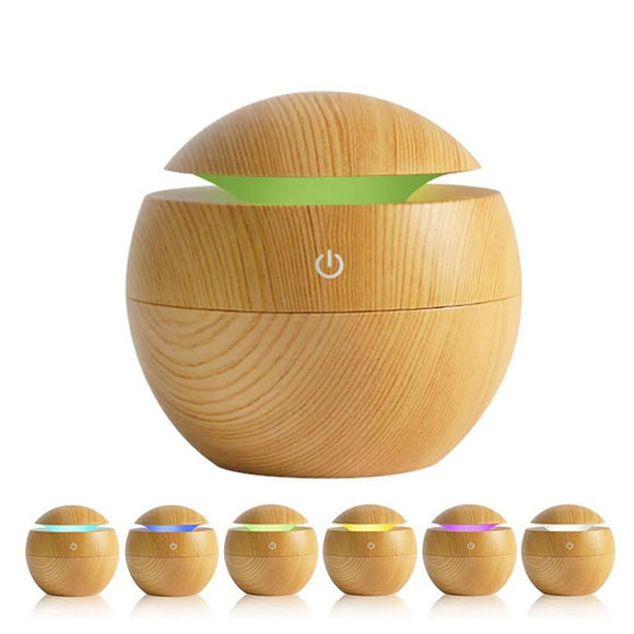 NNEIDS - USB Diffuser + 10 PK Oil - Light Wood Grain
