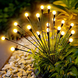 6-Head Warm White Solar Firefly Garden Light – 73cm
