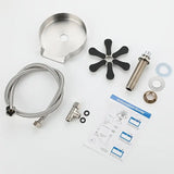 NNETM Stainless Steel High-Pressure Glass Rinser for Kitchen Sink