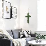 NNEOBA Wreath Form Iron Cross Frame  3-Piece