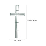 NNEOBA Wreath Form Iron Cross Frame  3-Piece
