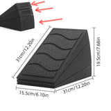 NNETM 3pcs Adjustable Calf Stretch Slant Board Set (Black)