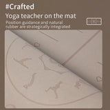 NNETM PU Rubber Yoga Mat with Position Lines (4.5mm)