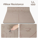 NNETM PU Rubber Yoga Mat with Position Lines (4.5mm)
