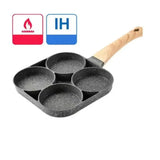 NNEOBA Nonstick Egg Omelette Pan for Induction Cooking (4-Hole)
