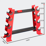 NNEOBA 4 Tier Dumbbell Rack for Home Gym