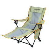 NNETM Heavy-Duty Folding Lounge Chair with Headrest