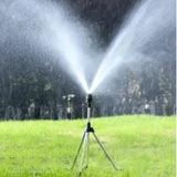 NNETM 360 Rotary Irrigation Sprinkler Set with Tripod Telescopic Support
