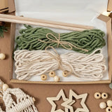 NNETM Twinkling Tidings: Pair of Woven Christmas Trees