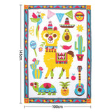 NNEDPE Fiesta Kids Baby Activity Playmat to Bag with Musical Rattle