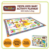 NNEDPE Fiesta Kids Baby Activity Playmat to Bag with Musical Rattle