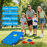 7pcs Kids Bean Bag Toss Game Set with Target Board & 6 Throwing Bags