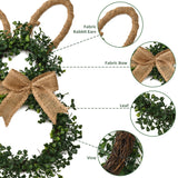 NNETM Spring Decor Easter Bunny-Themed Flower Wreath