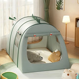 NNETM Green Dinosaur Oxford Cloth Kids Tent with Net
