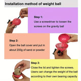 NNETM Adjustable Weighted Fitness Hoops for Effective Abdomen Workout