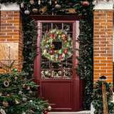NNEOBA Christmas Wreath LED  with Red Berry for Door & Wall