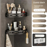 NNETM 2pcs No-Drill Adhesive Corner Shower Caddy