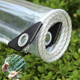 NNETM Transparent PVC Cover for Outdoor Storage