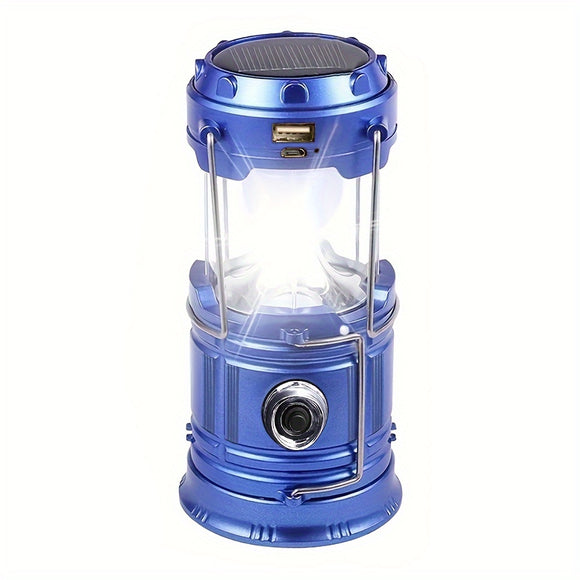 NNETM Multi-Functional Solar Handheld Camping Light LED Flashlight