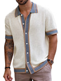 Men's Knit Polo Cardigan