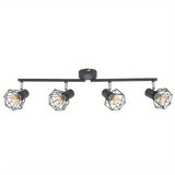 NNETM Industrial 4-Light Semi-Flush Ceiling Light