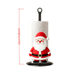 23cm Christmas Paper Towel Holder Vertical Santa Claus