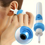 NNETM Ear Cleaner Wax Remover Battery Powered Soft Head
