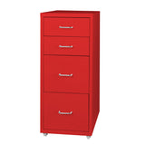 Levede 4 Drawer Office Drawers Cabinet Red-1922897592908386304