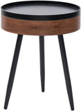 NNEOBA Modern Barrel-Style Bedside Table & Coffee Table with Ample Storage Space