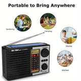 NNETM Solar Portable Radio with Digital Speaker
