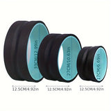 NNETM 3pcs Premium TPE Yoga Stretching Wheel Set(Black)