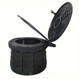 NNETM Camping Toilet Portable Foldable with Lid