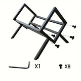 NNETM Metal Desktop Cubby Shelf - Black Finish