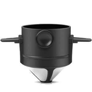 NNETM Portable Coffee Dripper Stainless Steel Reusable Filter