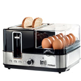 NNETM 1400W Breakfast Master Toaster Egg Cooker Poacher Bacon Fryer Grill All In One