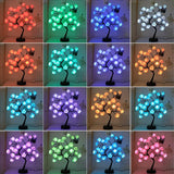 NNETM Festive Glow: Christmas Rose Tree Night Light with Dual Power Options