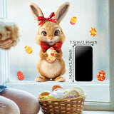 NNETM Easter Bunny & Egg Reusable Window Cling Sticker