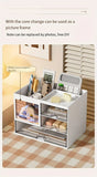 NNETM Modern White Desktop Office Desk Storage Box with Drawers - Rust Resistant