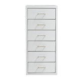 Levede 6 Drawer Office Cabinet Drawers White-1922897593835327489